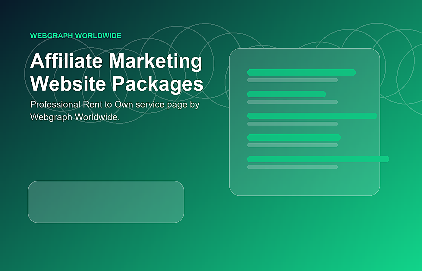 Affiliate Marketing Website Packages visual