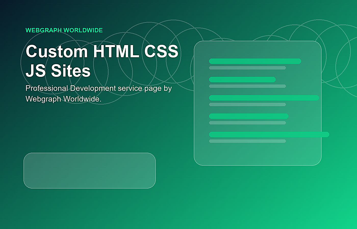Custom HTML CSS JS Sites visual