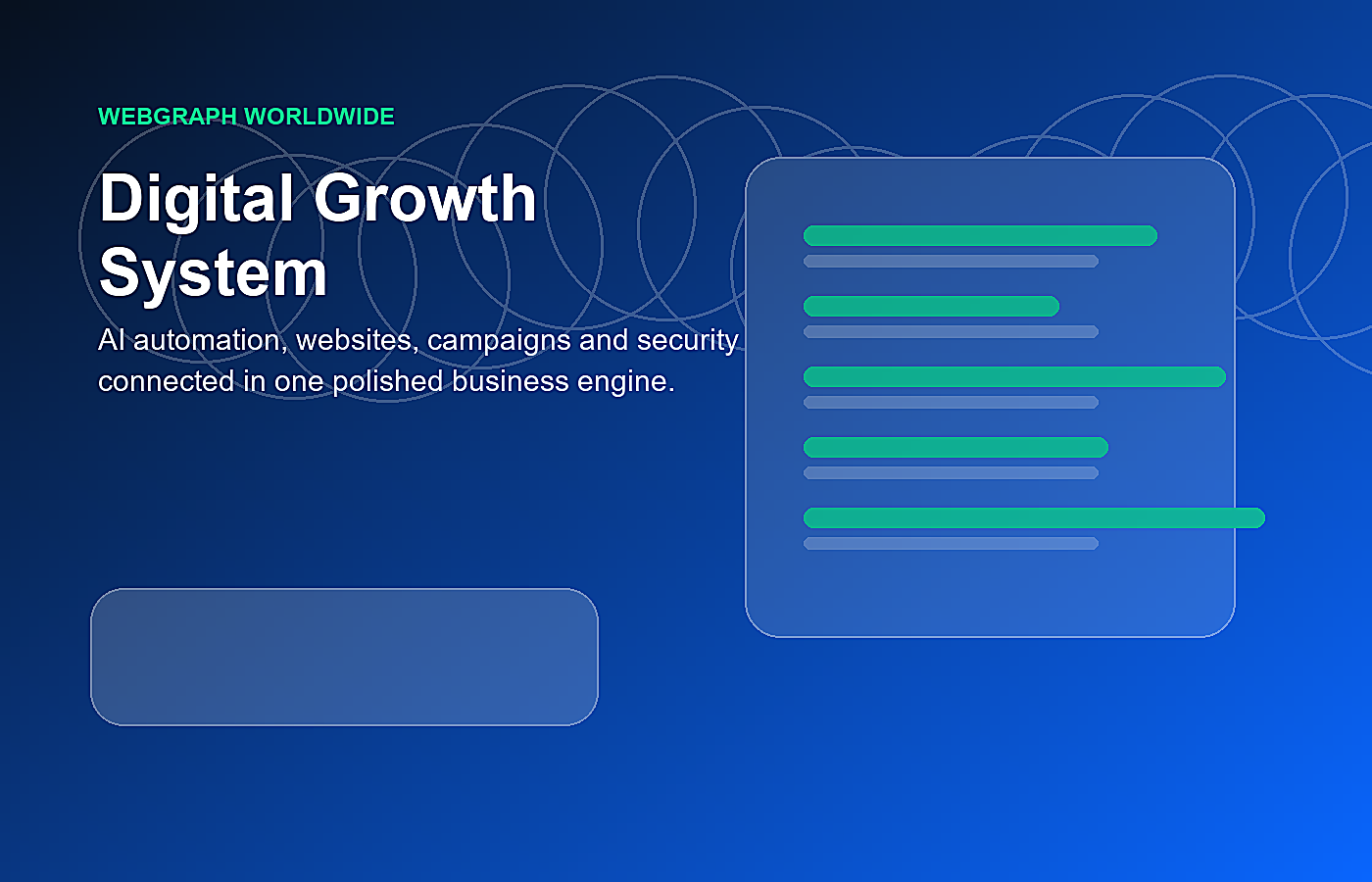 Digital growth system dashboard