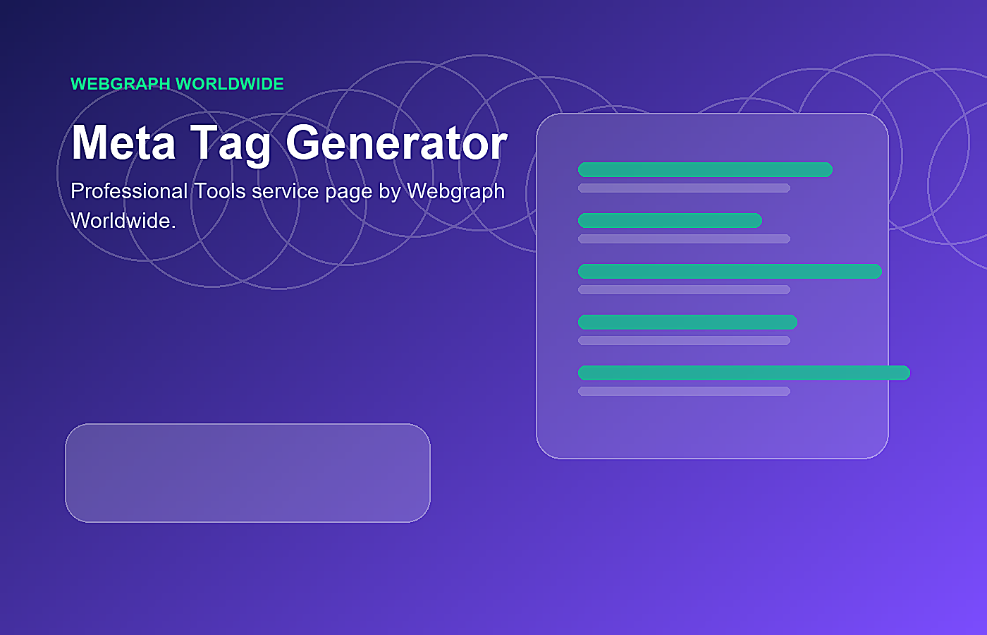 Meta Tag Generator visual