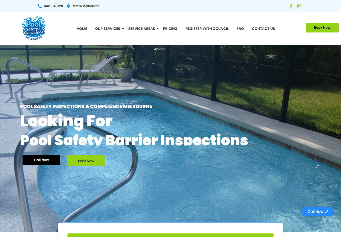 PSC Melbourne homepage preview