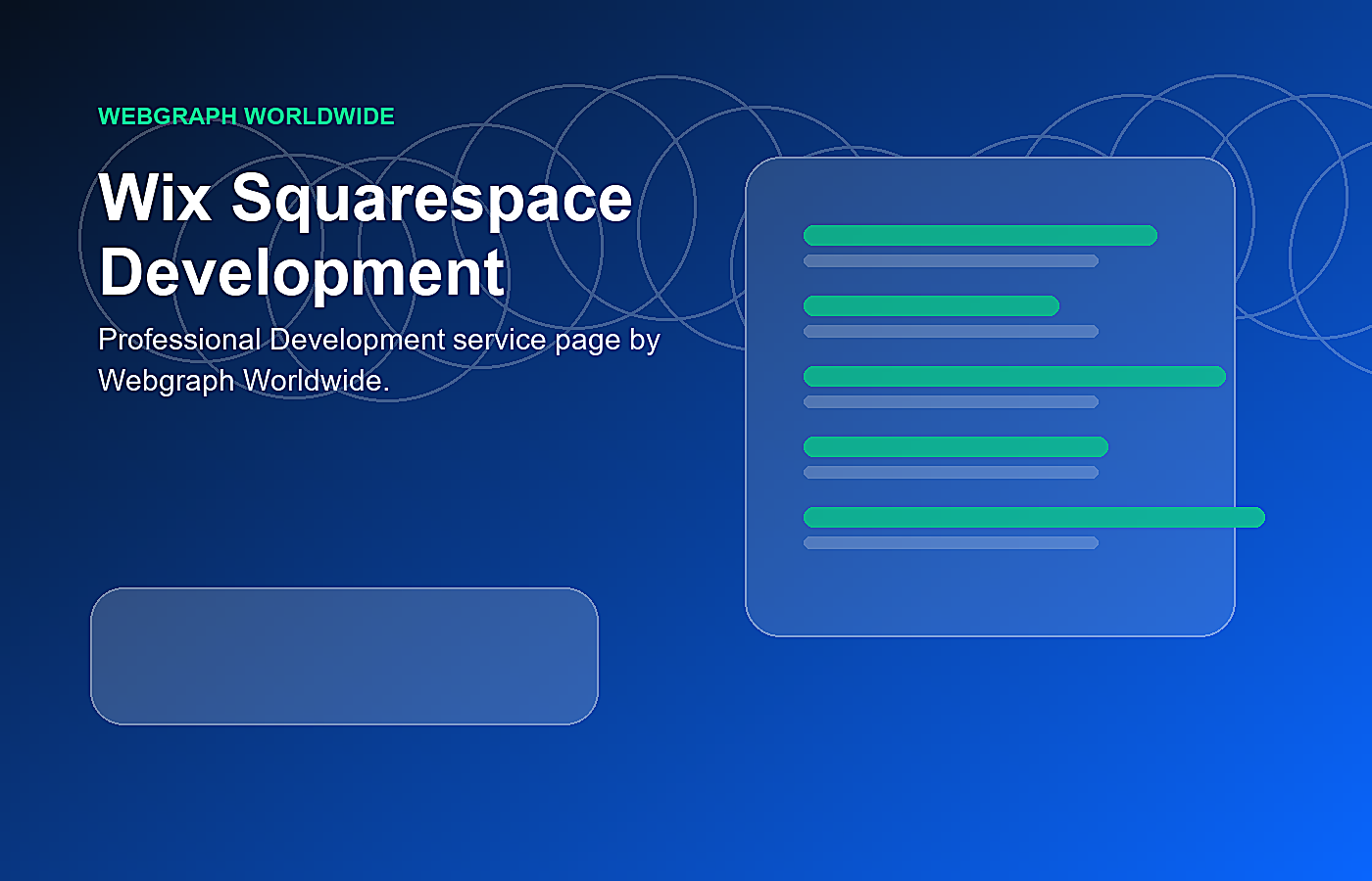 Wix Squarespace Development visual